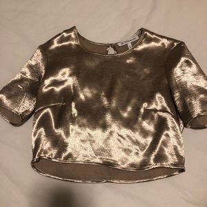 Gold crop top from BCBG